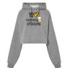 Sudadera corta Oversize para mujer con capucha Thumbnail