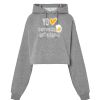 Sudadera corta Oversize para mujer con capucha Thumbnail