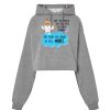 Sudadera corta Oversize para mujer con capucha Thumbnail