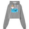 Sudadera corta Oversize para mujer con capucha Thumbnail