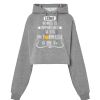 Sudadera corta Oversize para mujer con capucha Thumbnail
