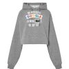 Sudadera corta Oversize para mujer con capucha Thumbnail