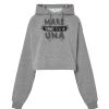 Sudadera corta Oversize para mujer con capucha Thumbnail