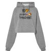 Sudadera corta Oversize para mujer con capucha Thumbnail