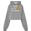 Sudadera corta Oversize para mujer con capucha Thumbnail