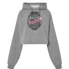 Sudadera corta Oversize para mujer con capucha Thumbnail