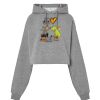 Sudadera corta Oversize para mujer con capucha Thumbnail