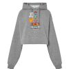 Sudadera corta Oversize para mujer con capucha Thumbnail